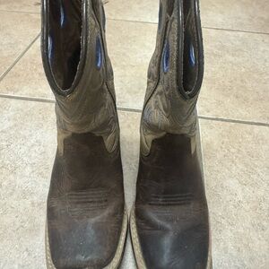 Brown Leather Toddler Boy Boots